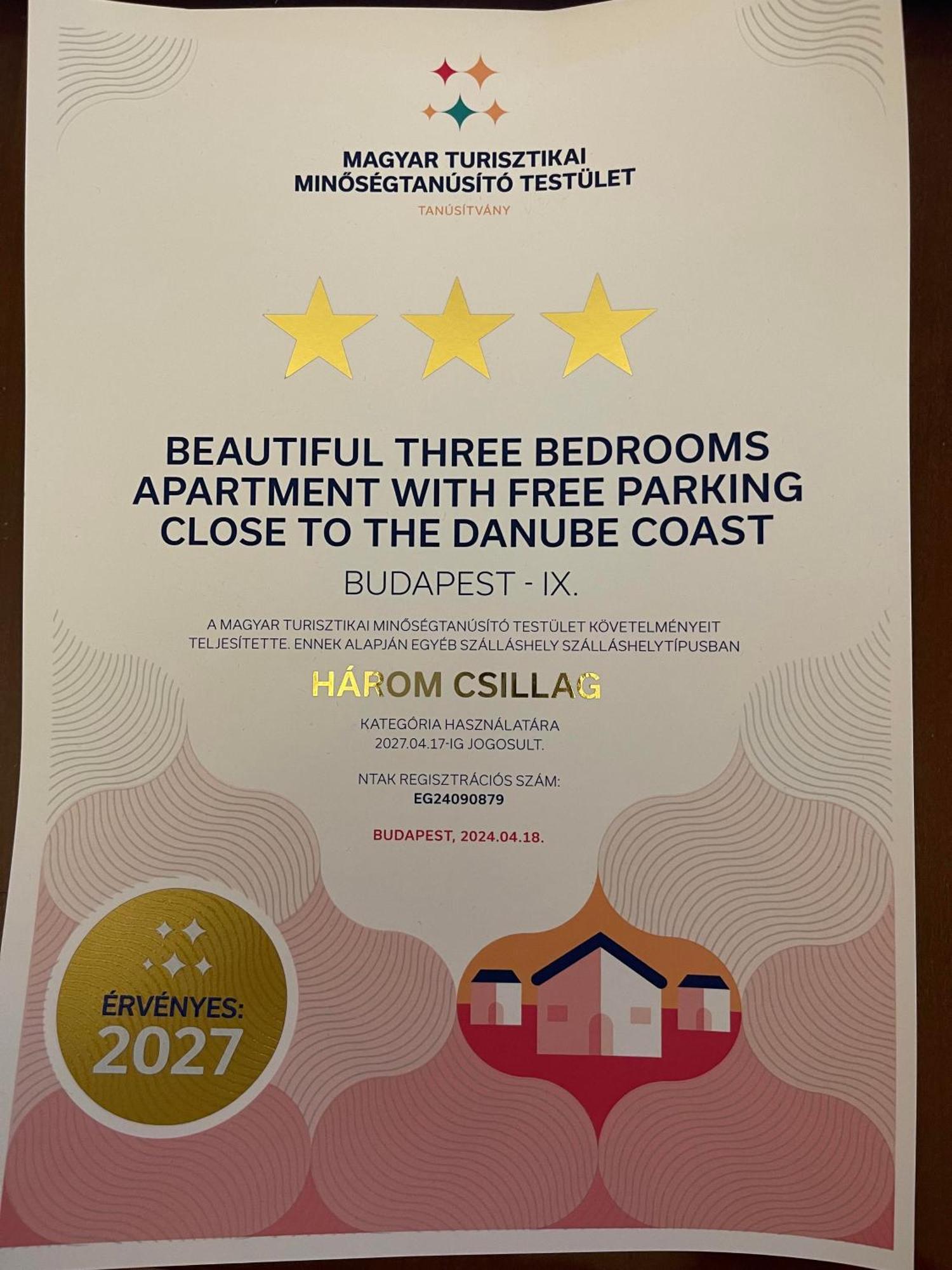 Beautiful Three Bedrooms Apartment With Free Parking Close To The Danube Coast Будапеща Екстериор снимка